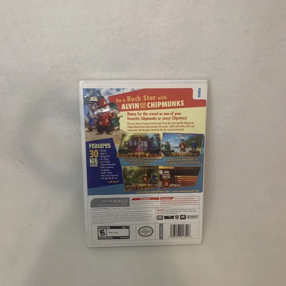 Alvin and the Chipmunks: Chipwrecked (Nintendo Wii, 2011)‎ Complete